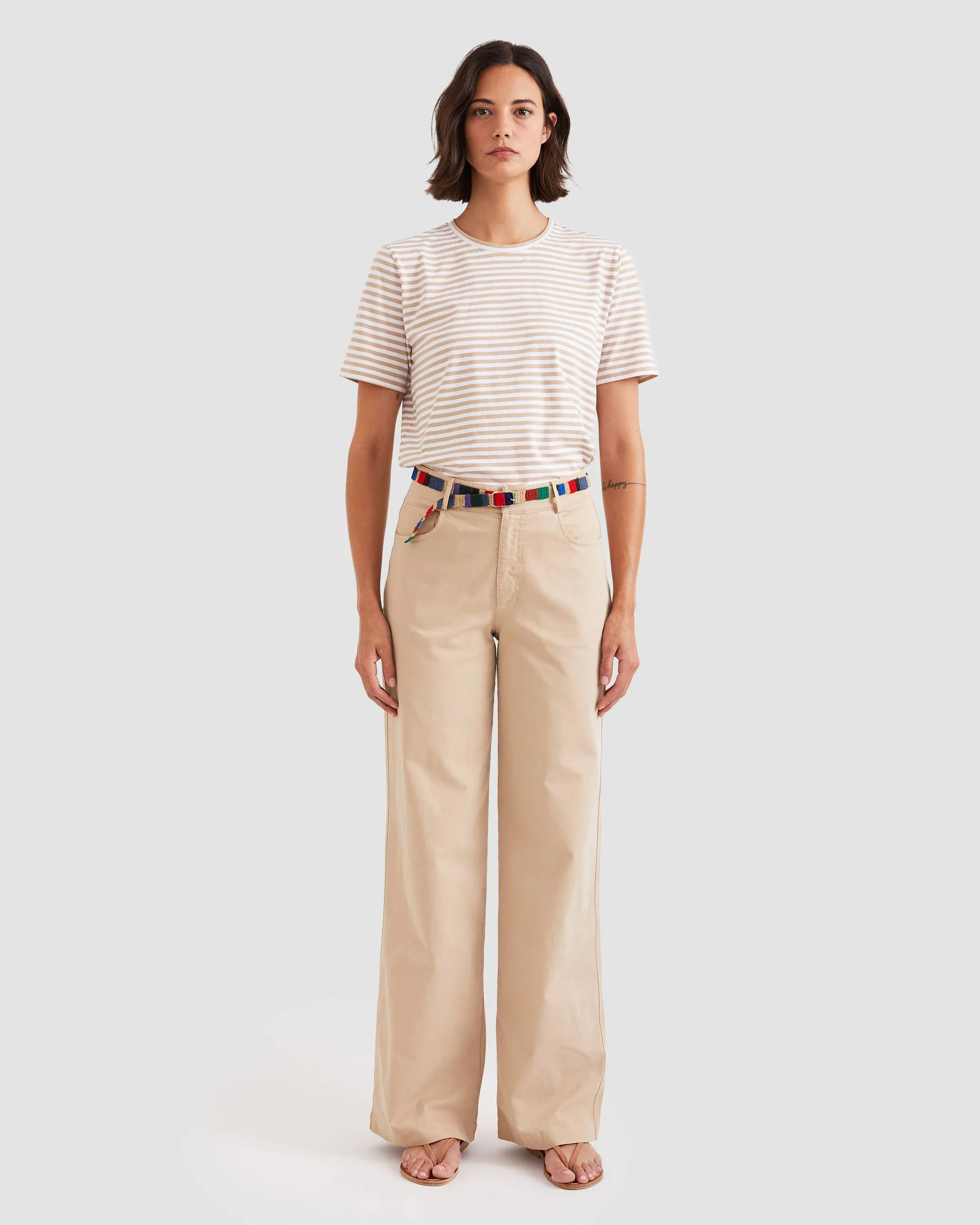 The Striped Modern - Khaki/White sold by Kule product image thumbnail 2