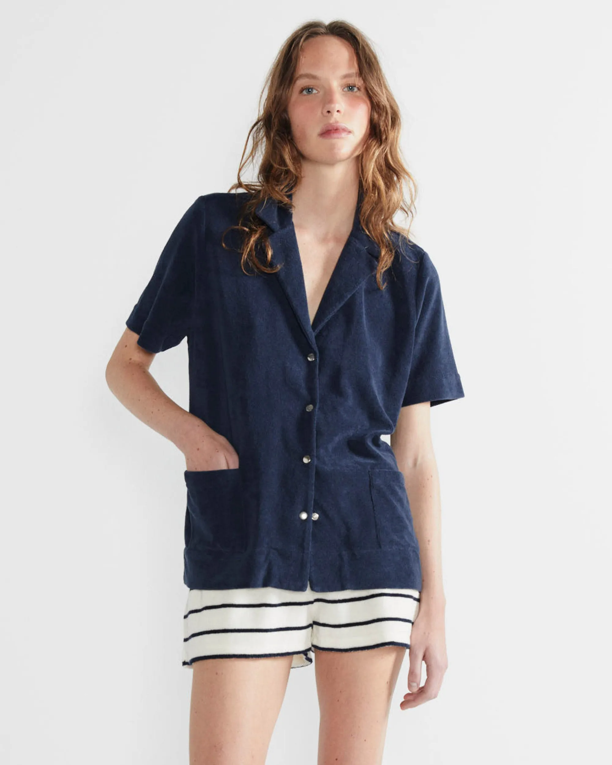 The Terry Flamingo - Navy sold by Kule product image thumbnail 3