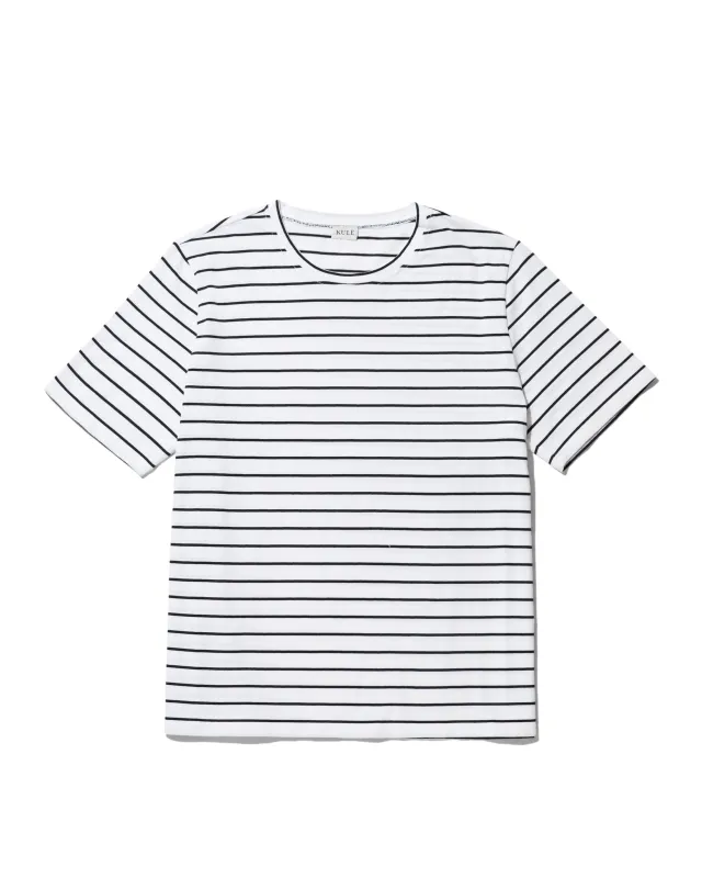 The Striped Modern - White/Navy Pinstripe made by Kule