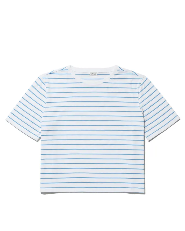 The Brentwood - White/Azzuro Pinstripe made by Kule