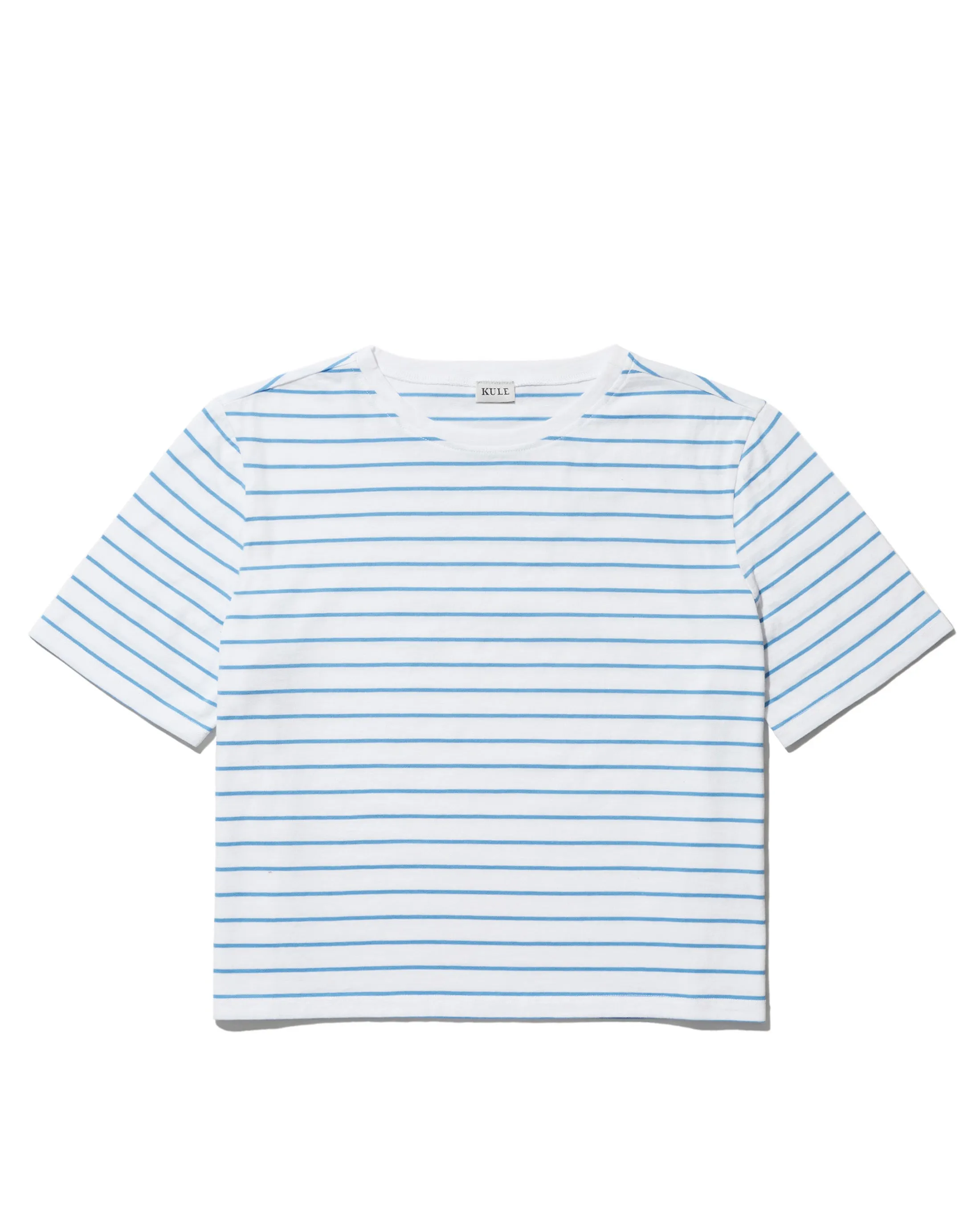 The Brentwood - White/Azzuro Pinstripe sold by Kule