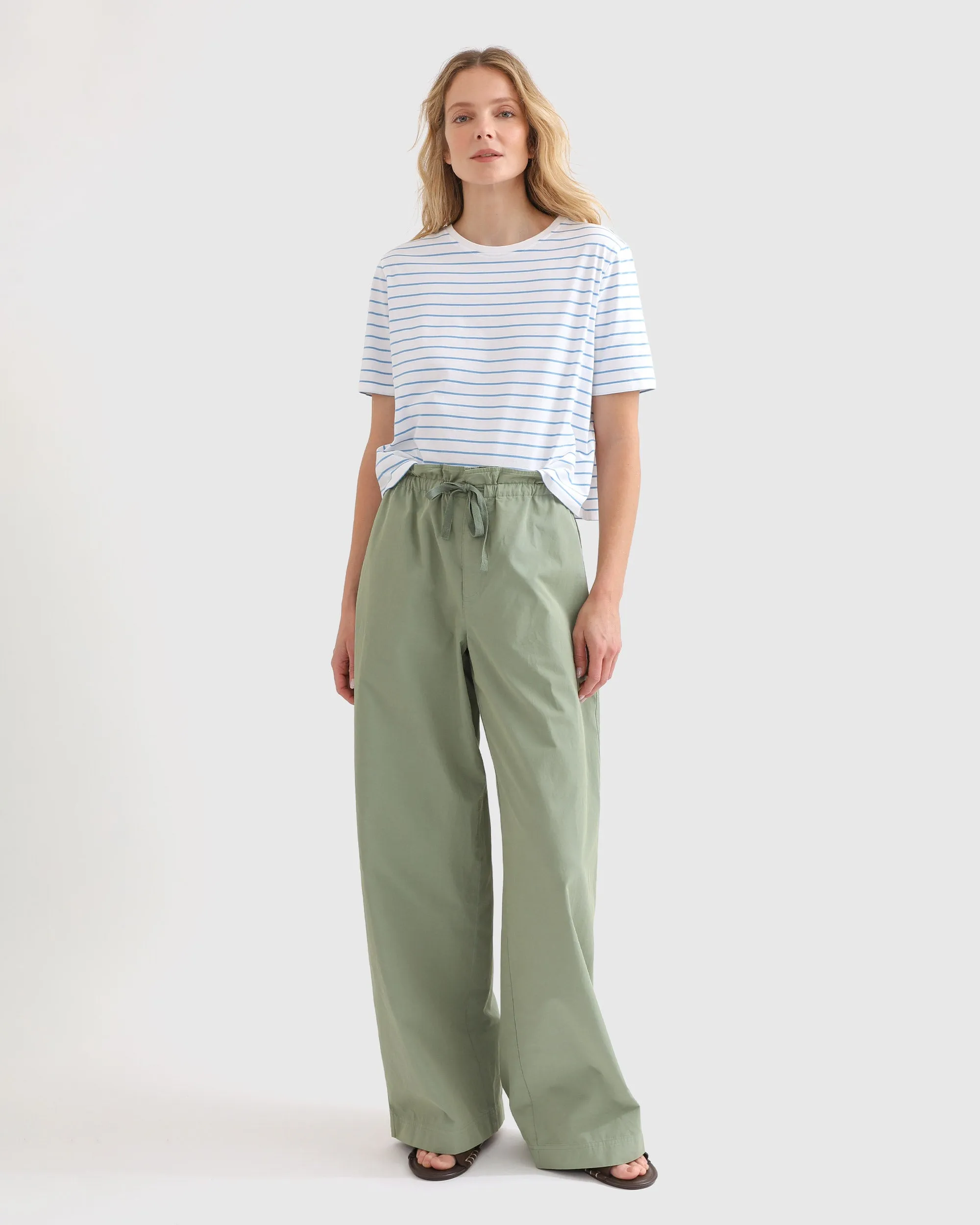 The Brentwood - White/Azzuro Pinstripe sold by Kule product image thumbnail 2