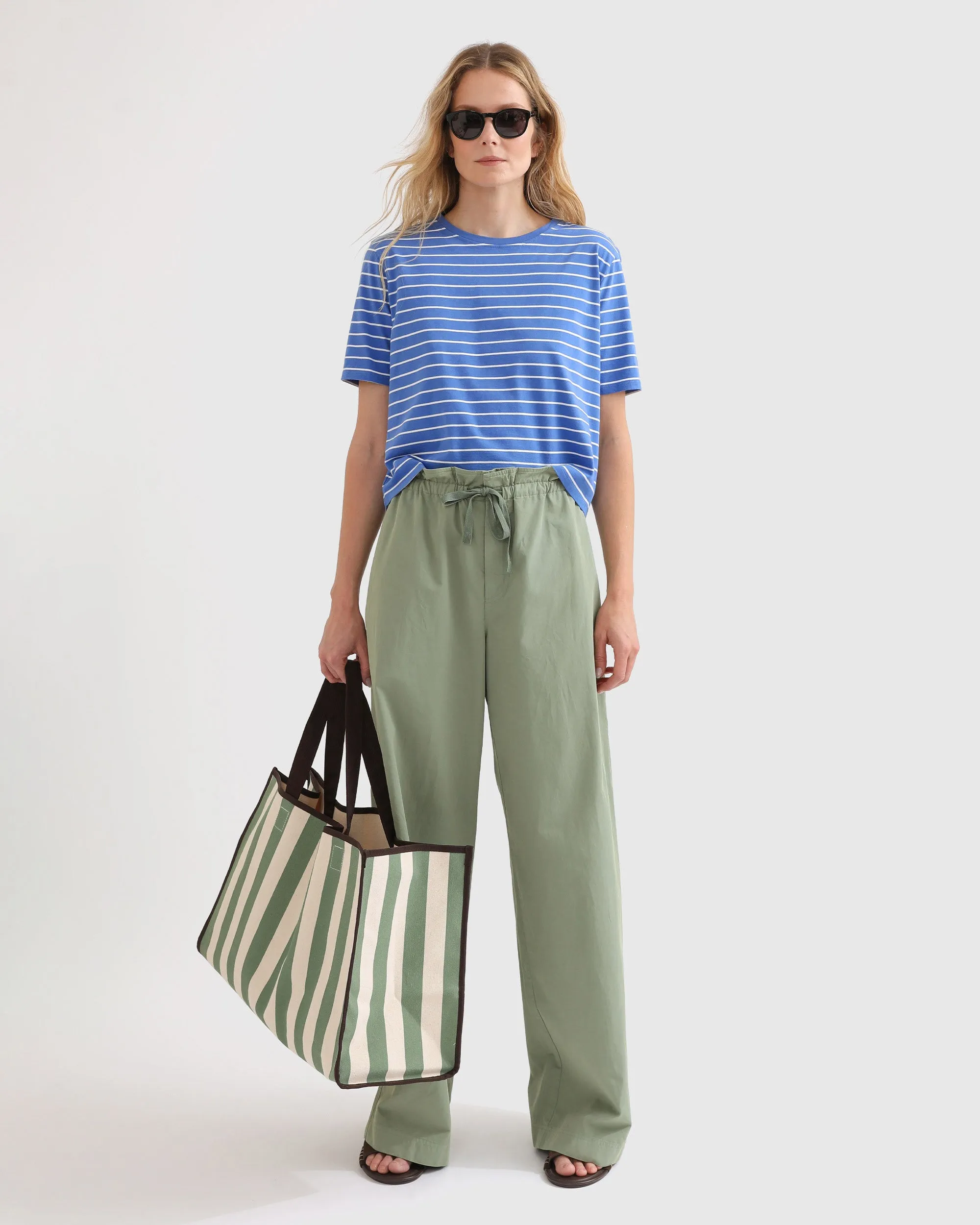 The Brentwood - Denim/White Pinstripe sold by Kule product image thumbnail 2