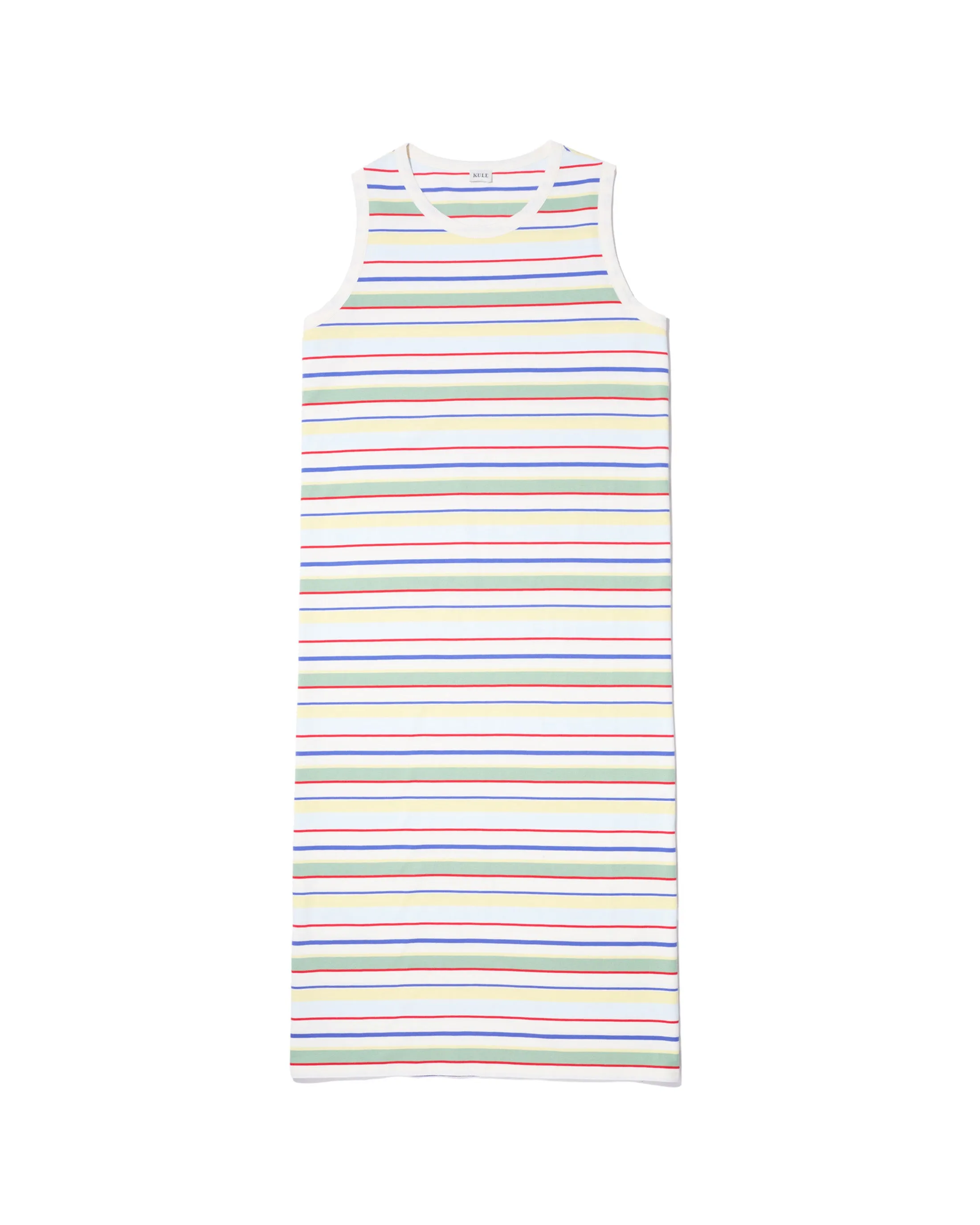 The Tank Dress - Rainbow Multistripe sold by Kule