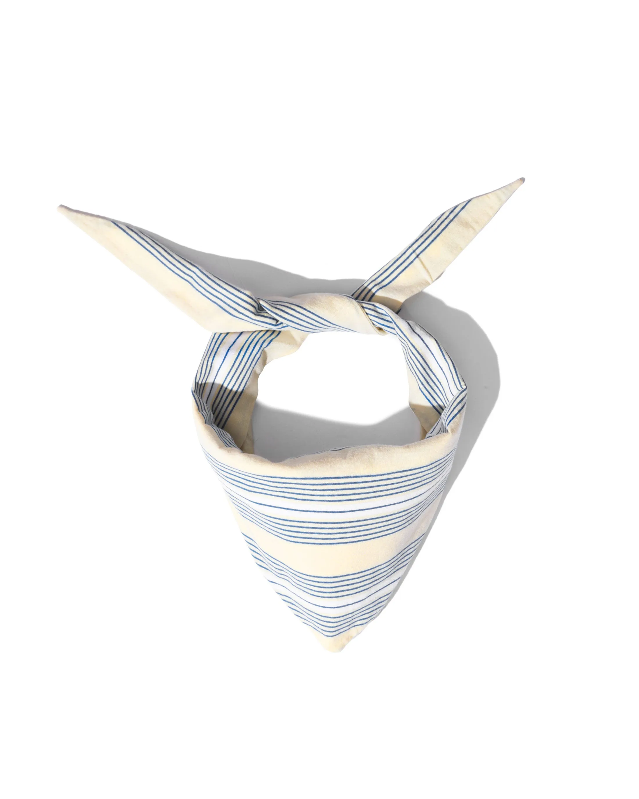 The Tate - Cream/Blue Multistripe sold by Kule