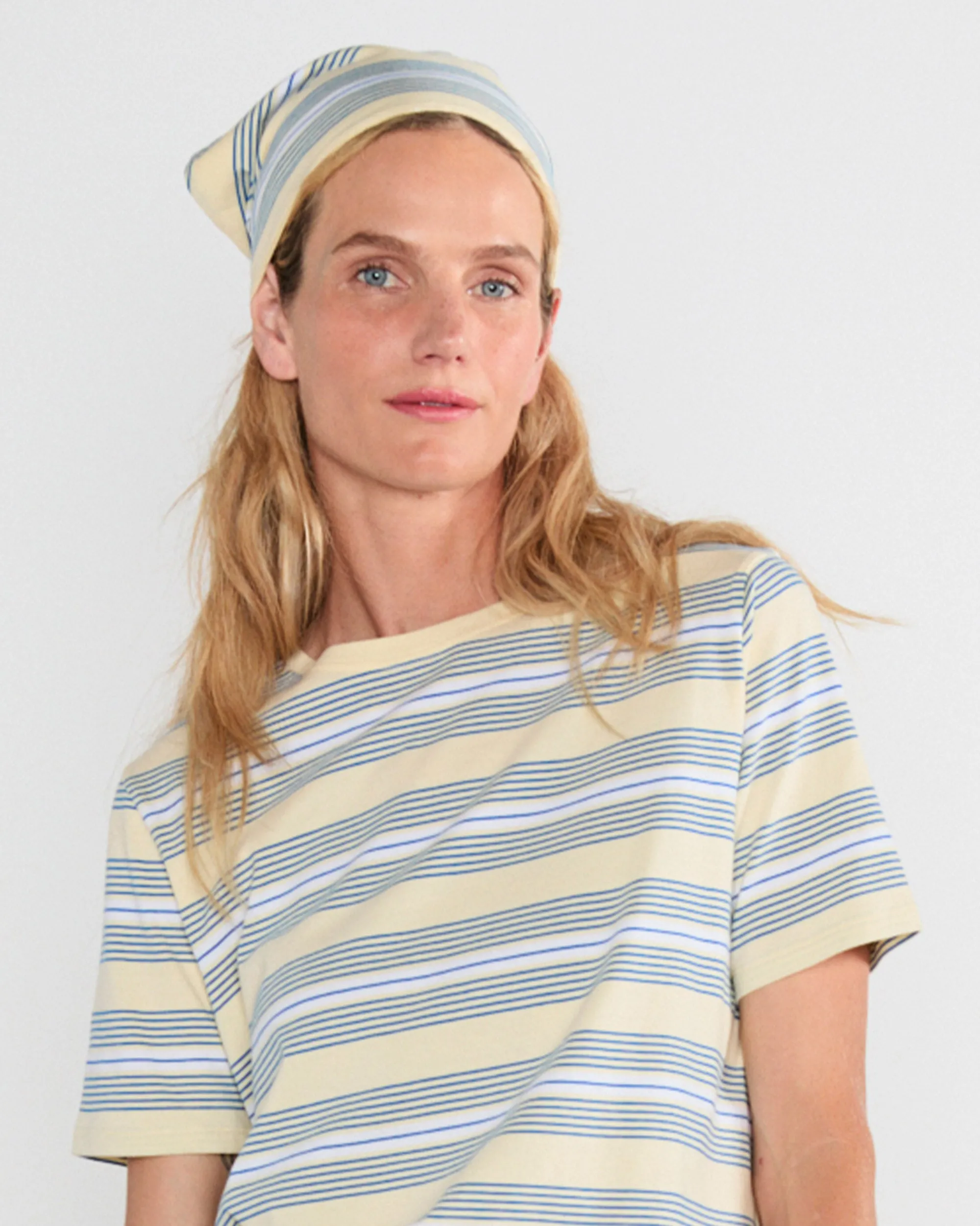 The Tate - Cream/Blue Multistripe sold by Kule product image thumbnail 2
