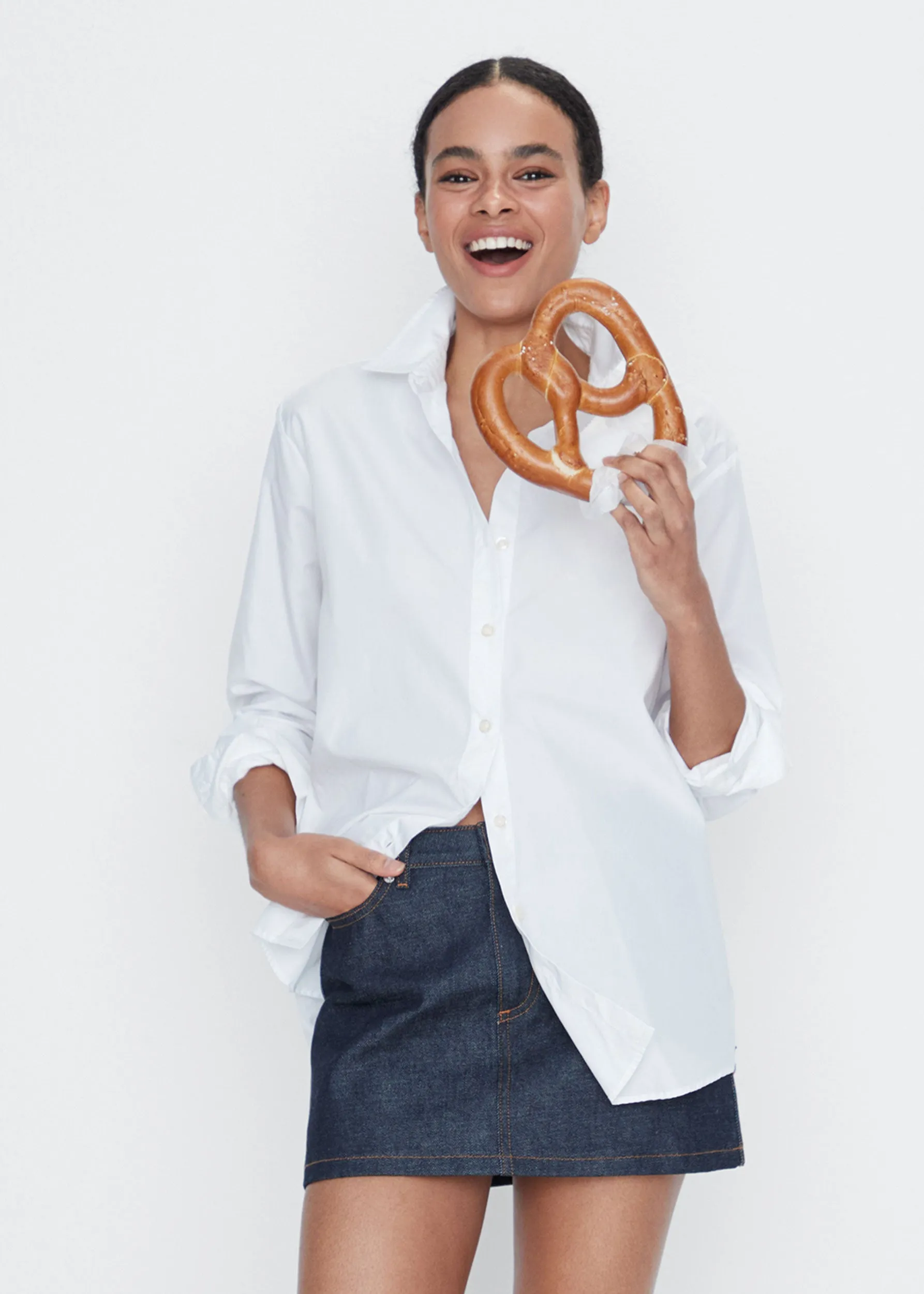 The Hutton Oversized Shirt - White sold by Kule product image thumbnail 4