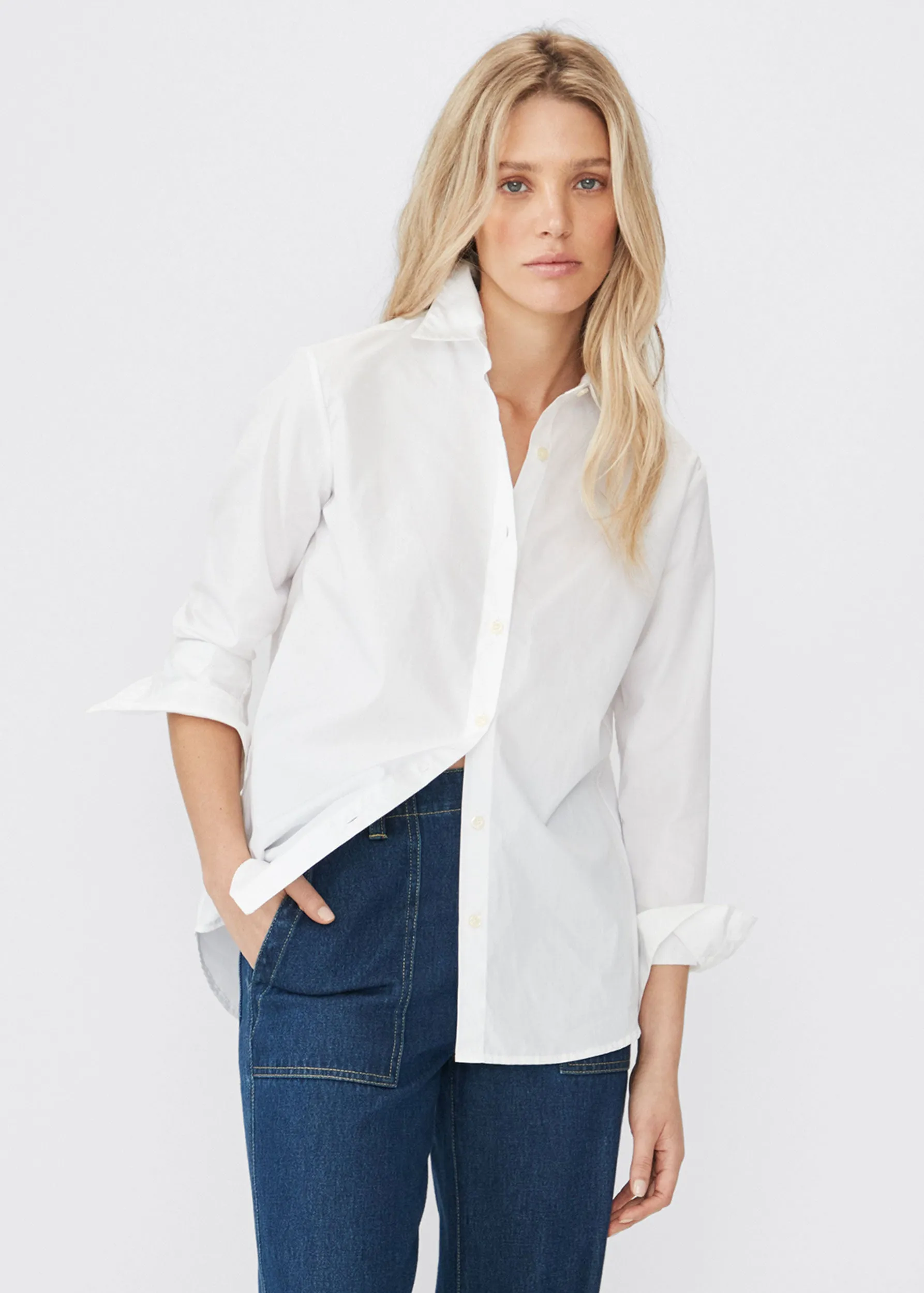 The Hutton Oversized Shirt - White sold by Kule product image thumbnail 2