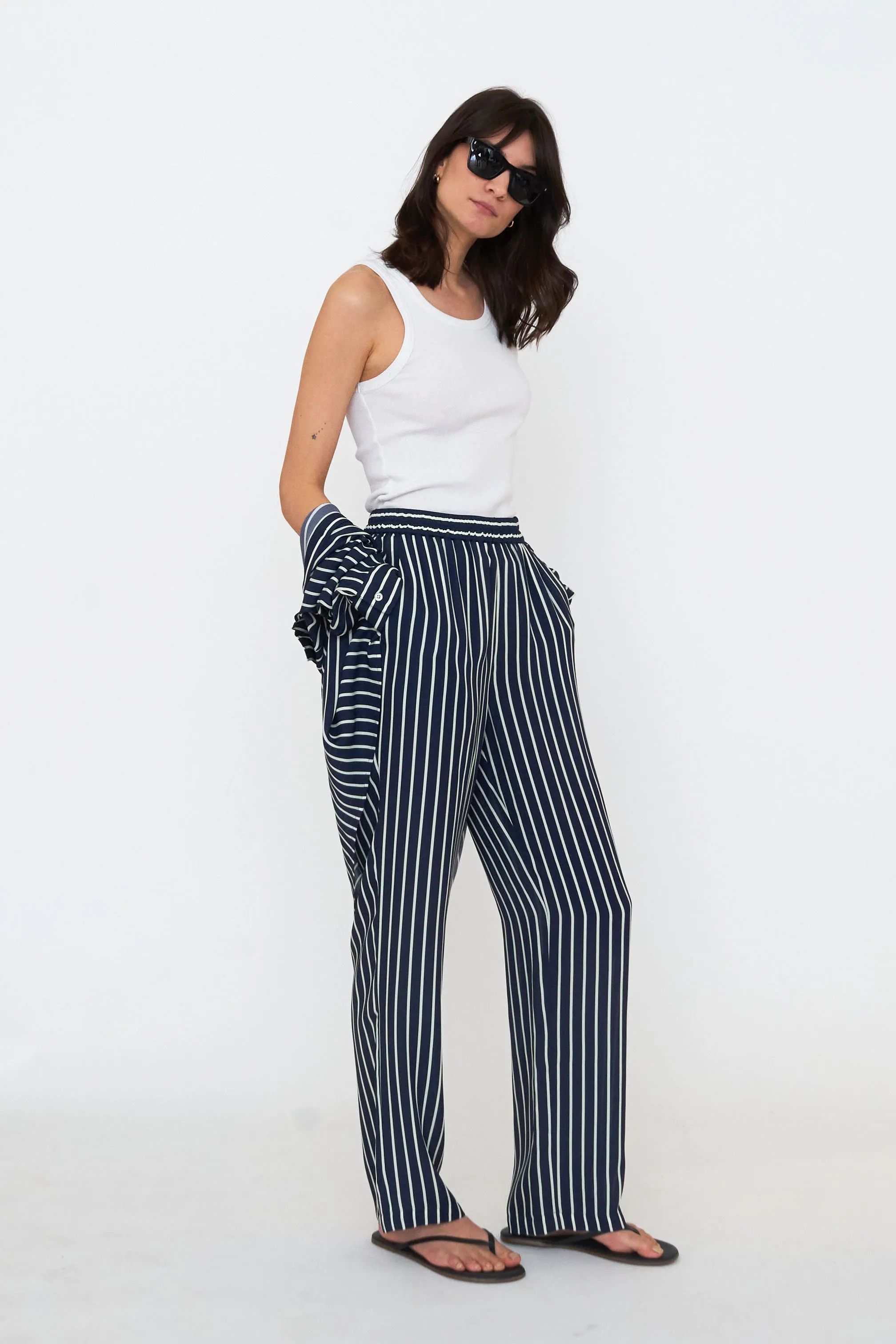 The Silk Lido - Navy/Cream sold by Kule product image thumbnail 4