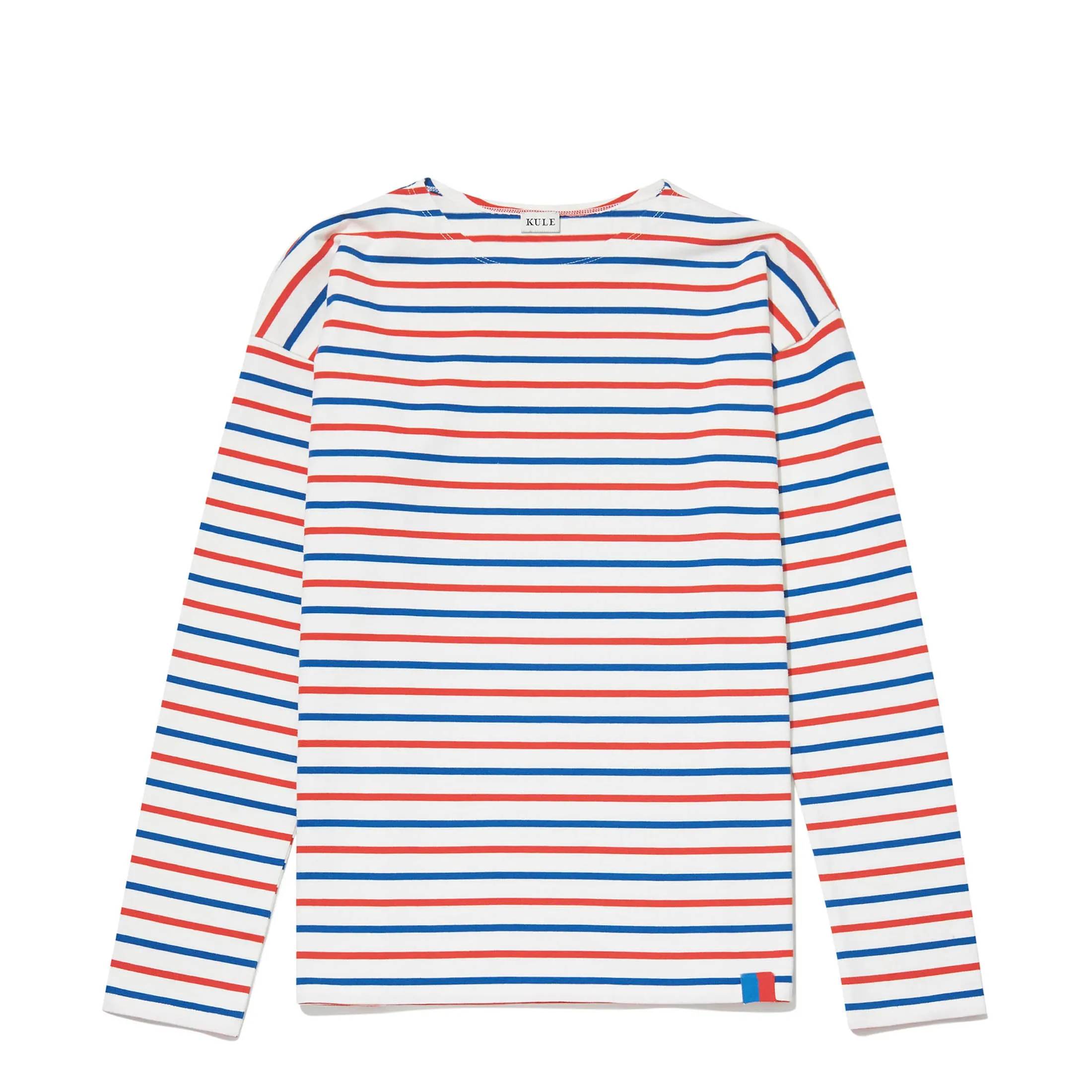 The Boyfriend - White/True Blue/Poppy sold by Kule