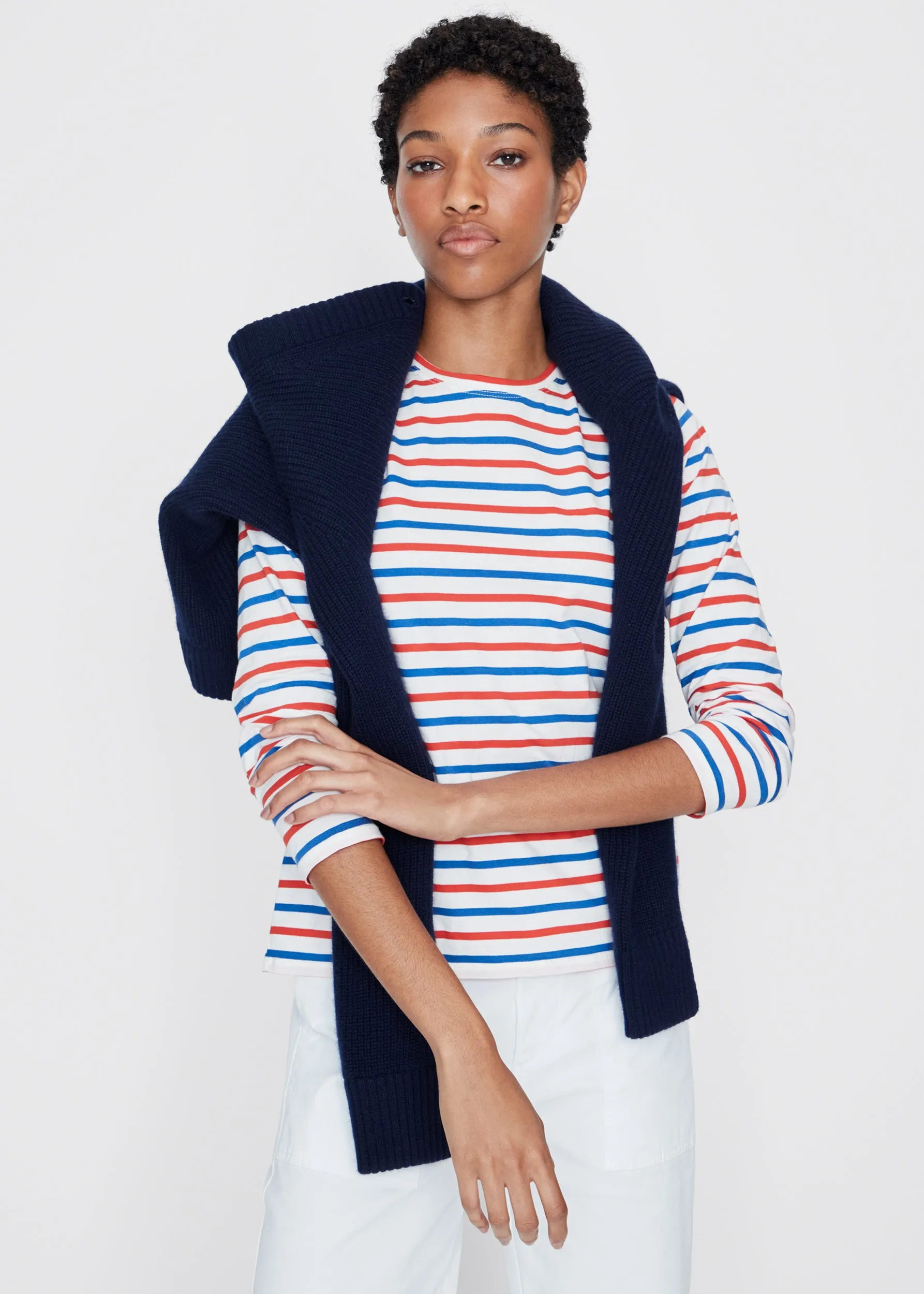 The Modern Long - White/True Blue/Poppy sold by Kule product image thumbnail 3