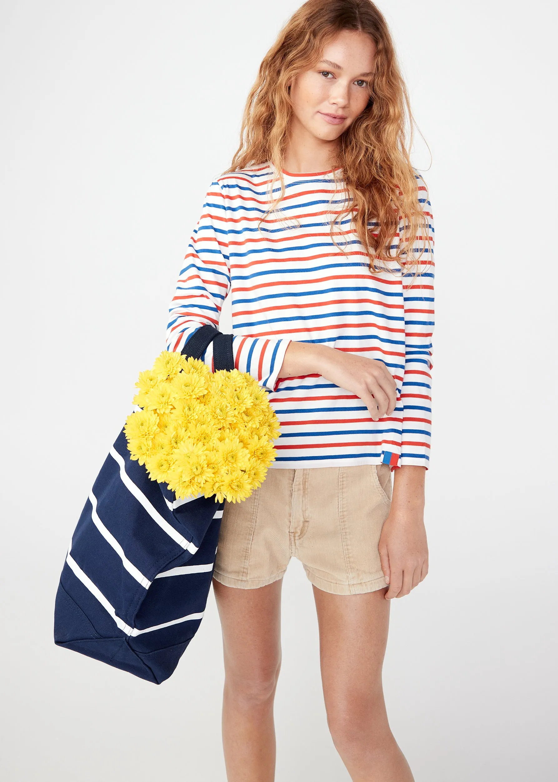 The Modern Long - White/True Blue/Poppy sold by Kule product image thumbnail 4