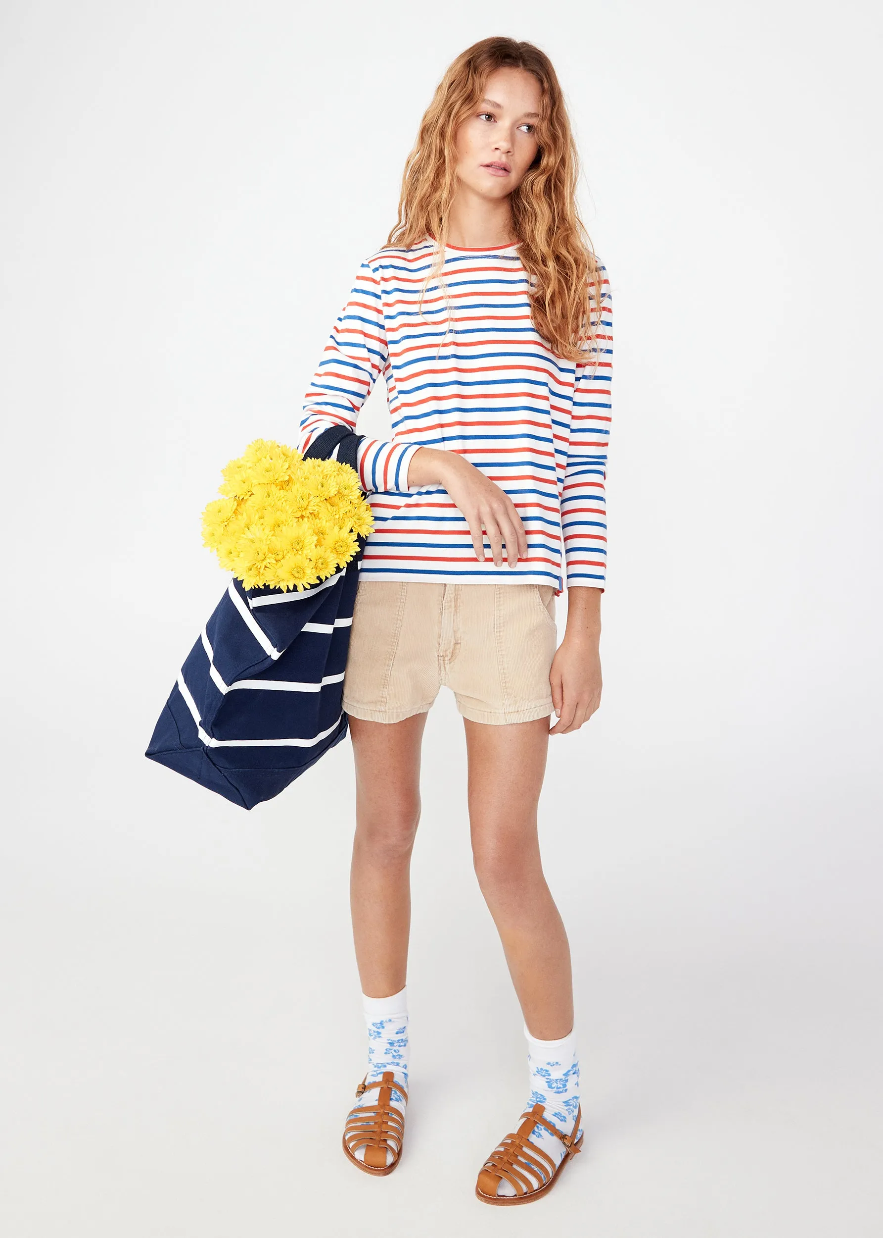 The Modern Long - White/True Blue/Poppy sold by Kule product image thumbnail 5