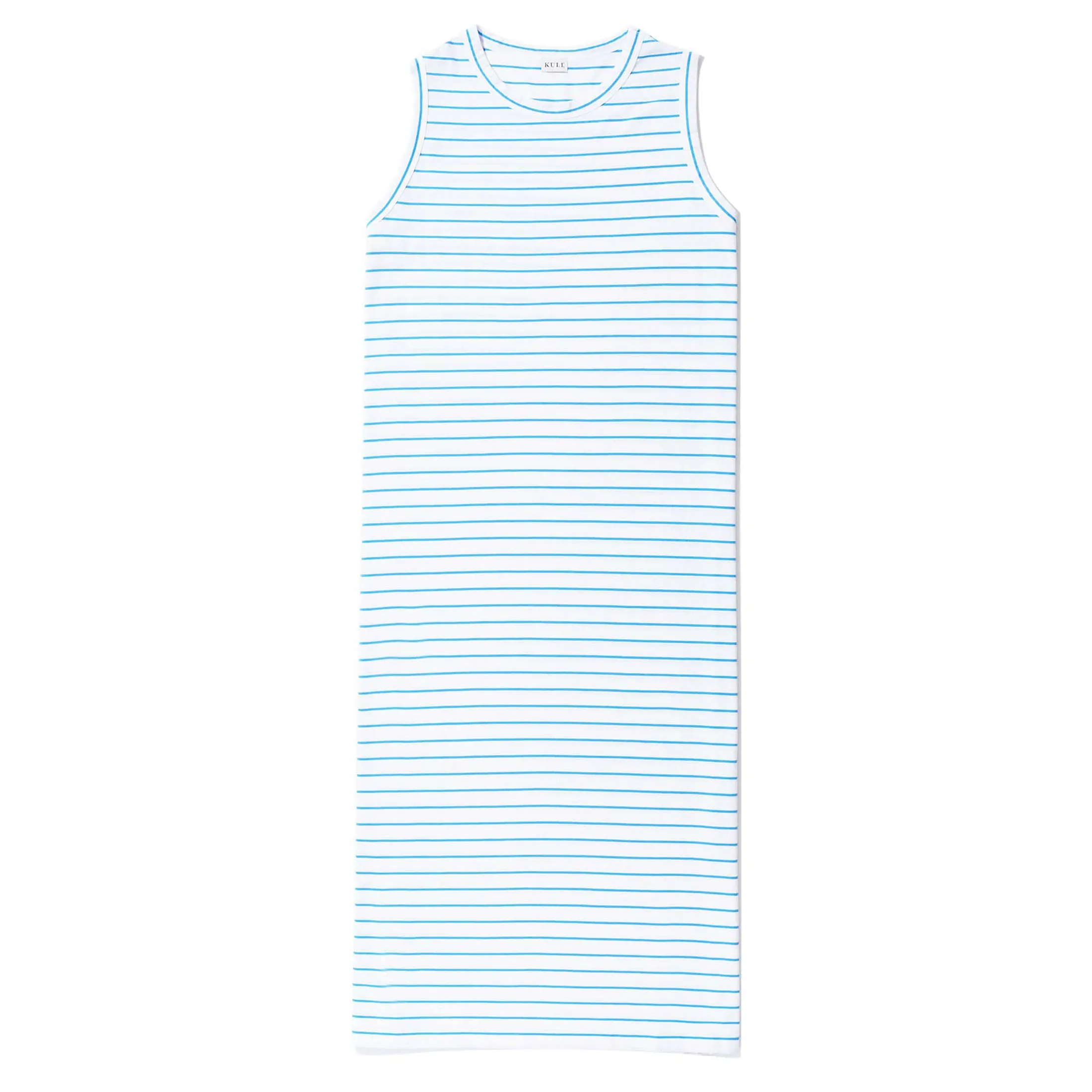 The Tank Dress - White/Azzurro sold by Kule