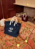 The Over the Shoulder Tennis Tote - Navy sold by Kule