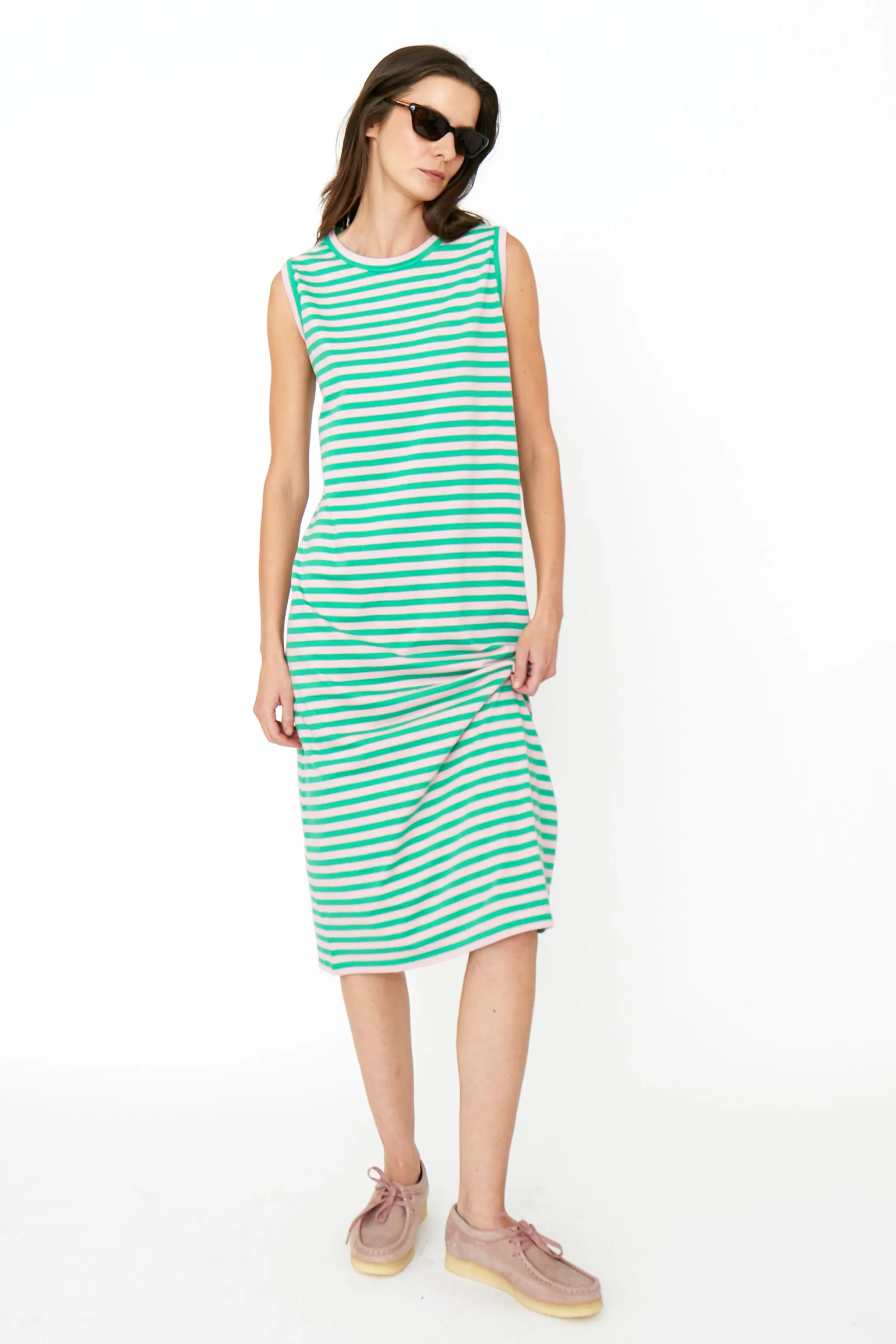The Tank Dress - Green/Blush sold by Kule product image thumbnail 2