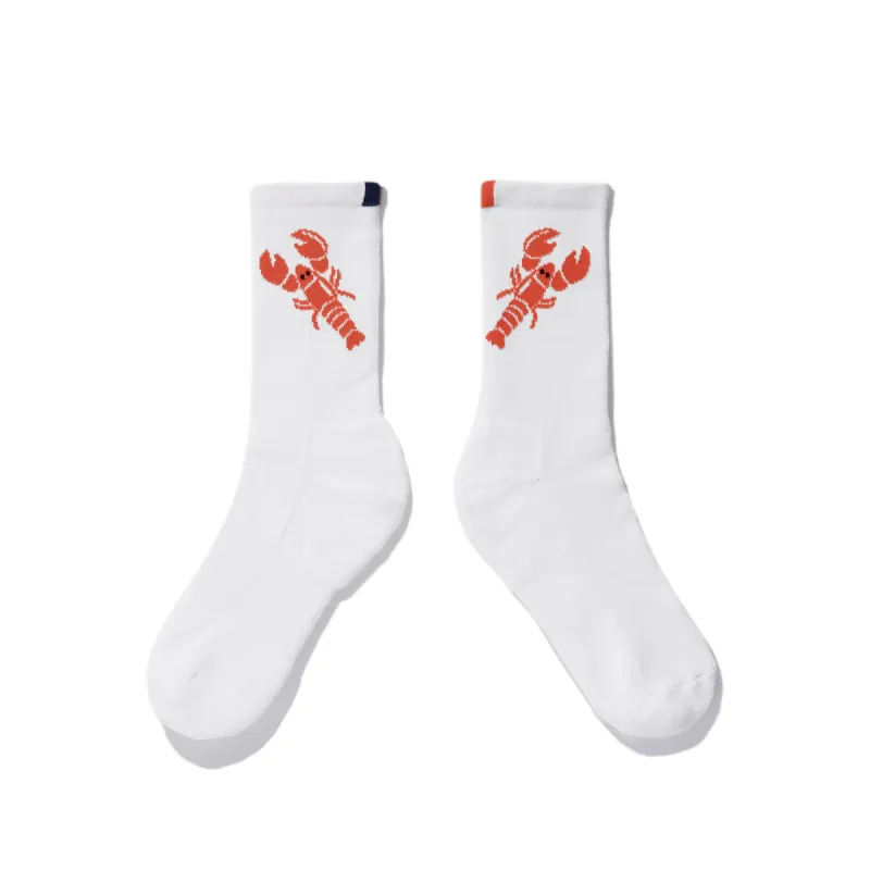 The Women's Lobster Sock - White made by Kule