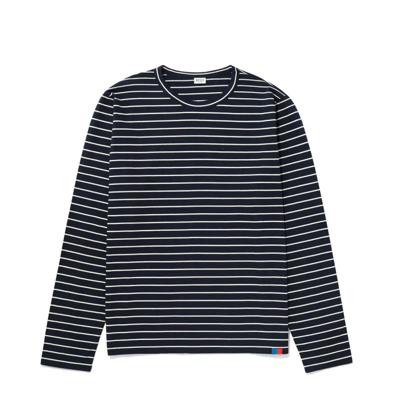 The Rufus - Navy/Cream Pinstripe made by Kule