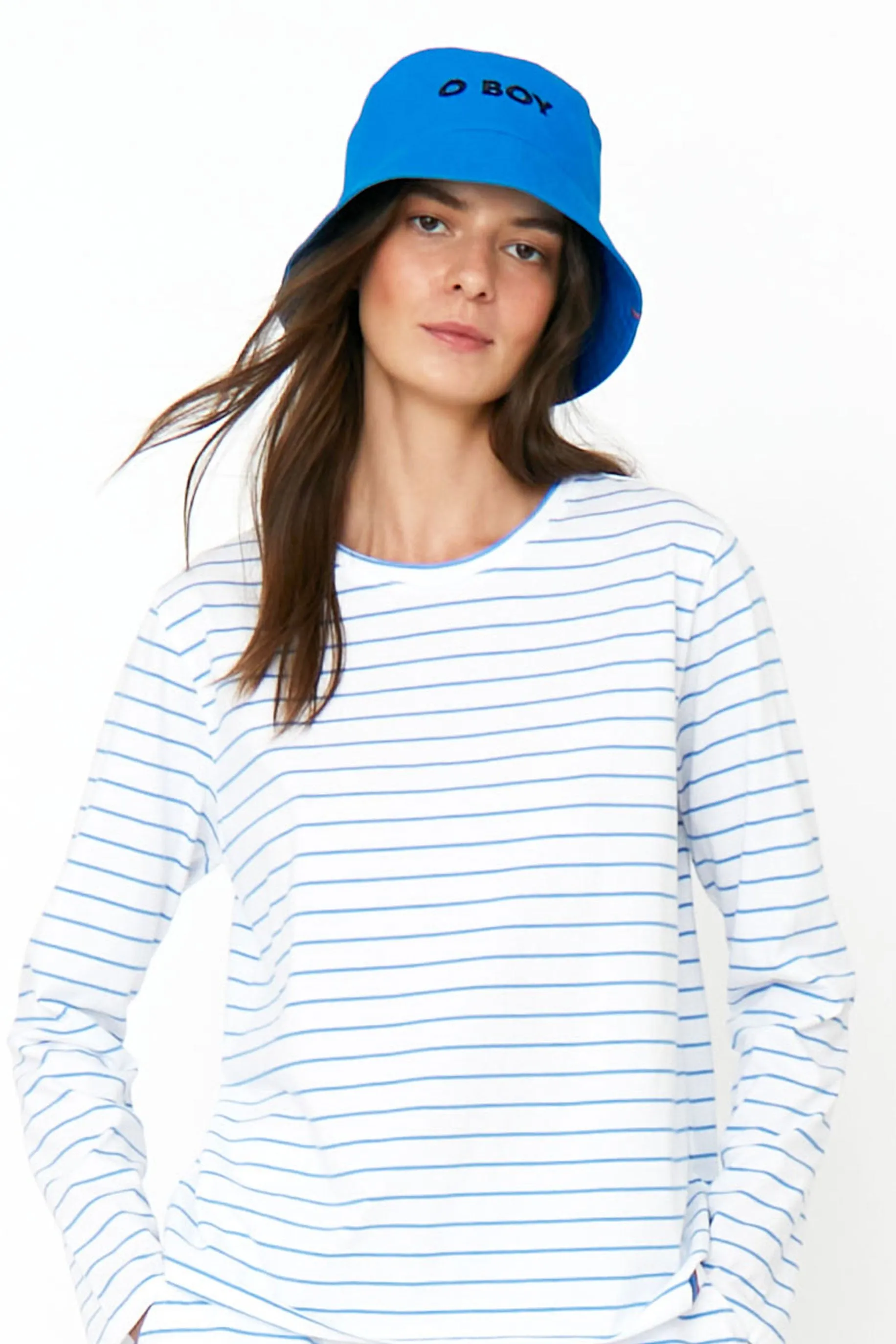 The O BOY Bucket Hat - Azzurro sold by Kule product image thumbnail 2