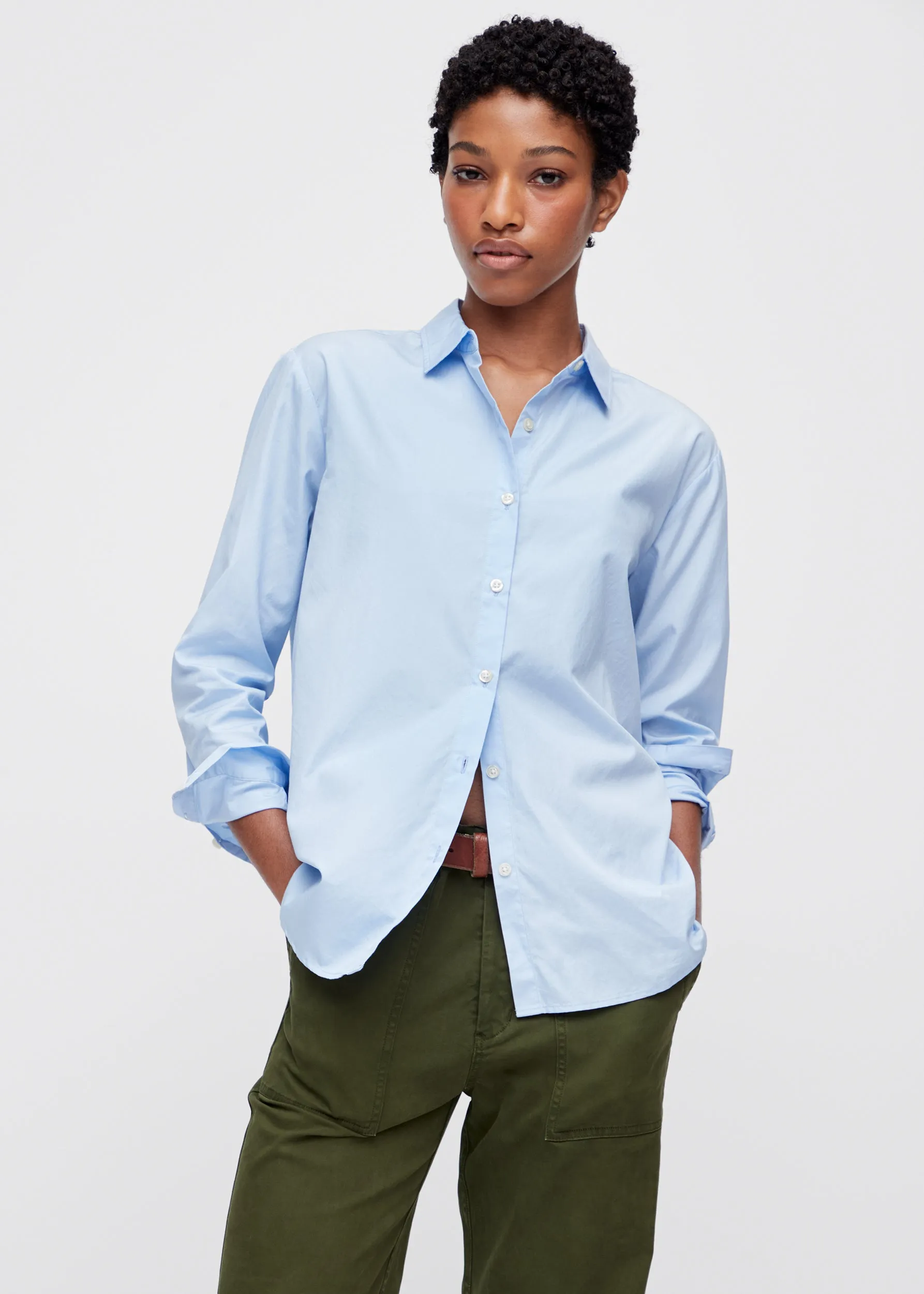 The Hutton Oversized Shirt - Banker Blue sold by Kule product image thumbnail 2
