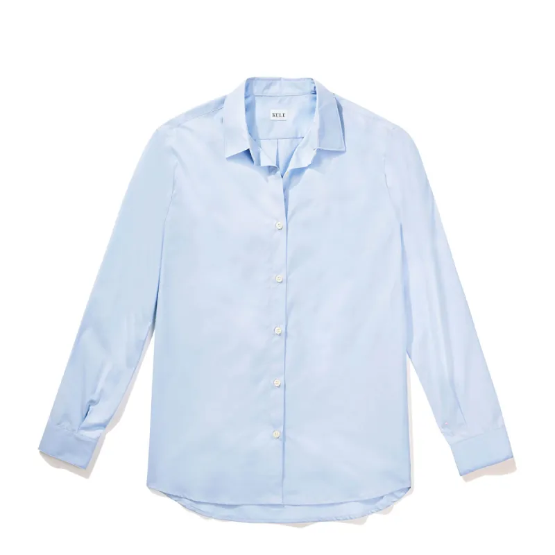 The Hutton Oversized Shirt - Banker Blue made by Kule