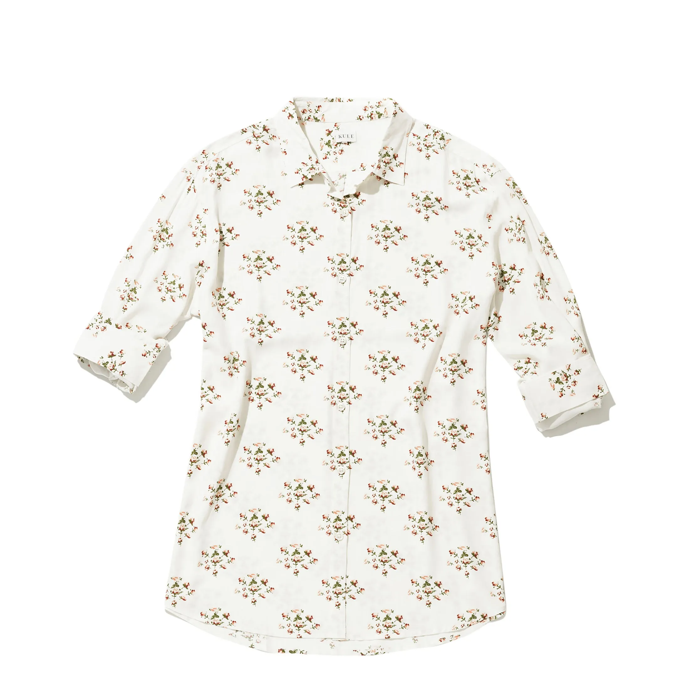 The Hutton Oversized Shirt - White/Floral sold by Kule product image thumbnail 4