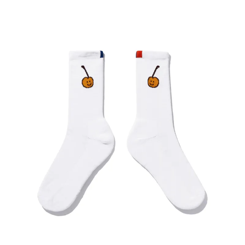 The Women's Cherry Sock - White sold by Kule