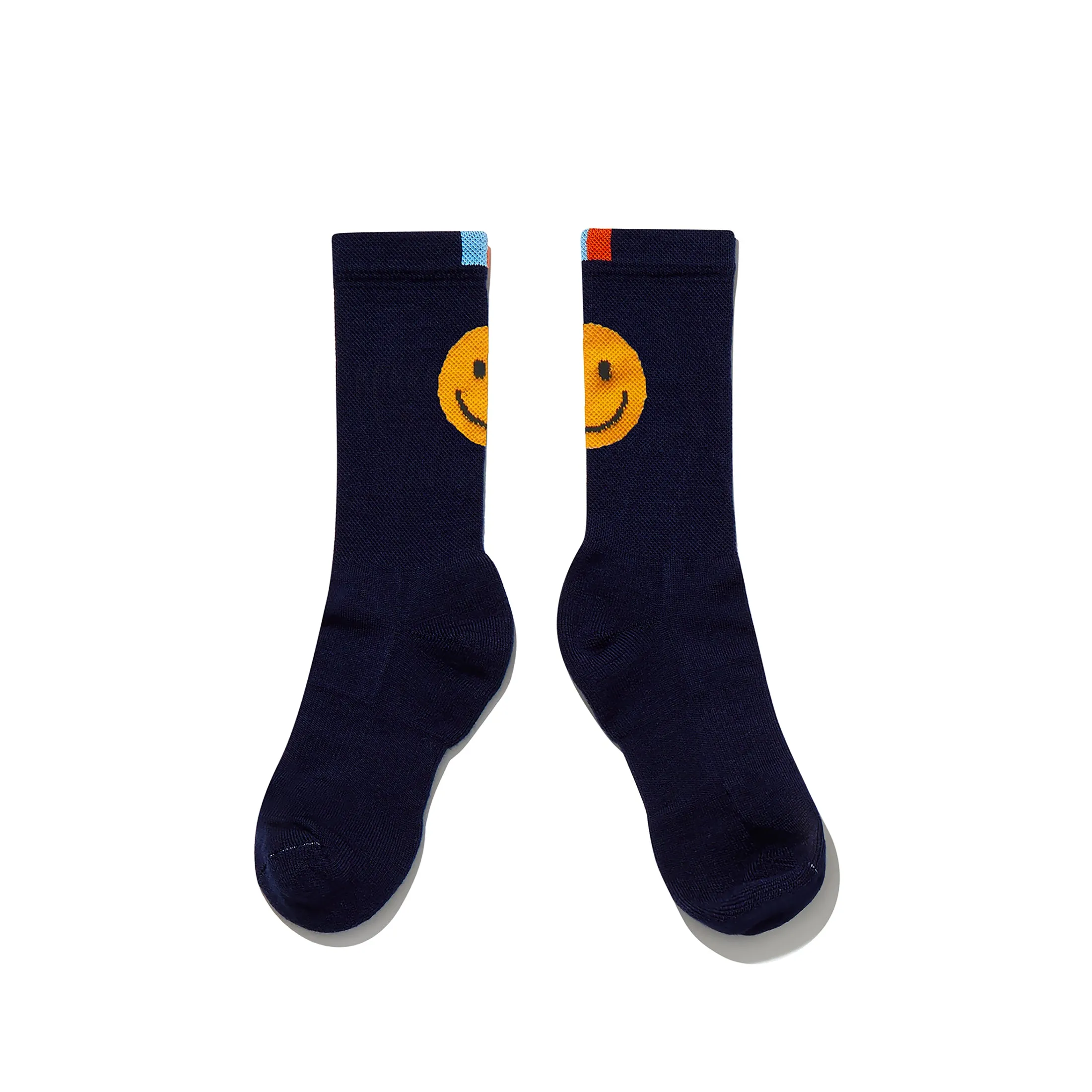 The Women's Happy Face Sock - Navy sold by Kule