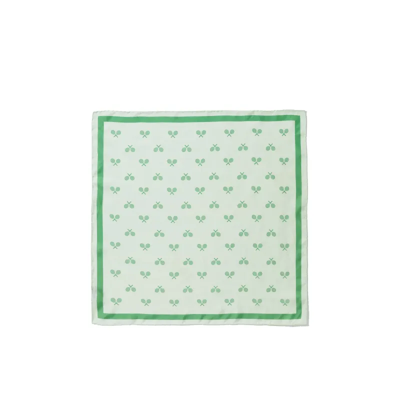 The Silk Mischa Tennis Scarf - Mint/Green made by Kule