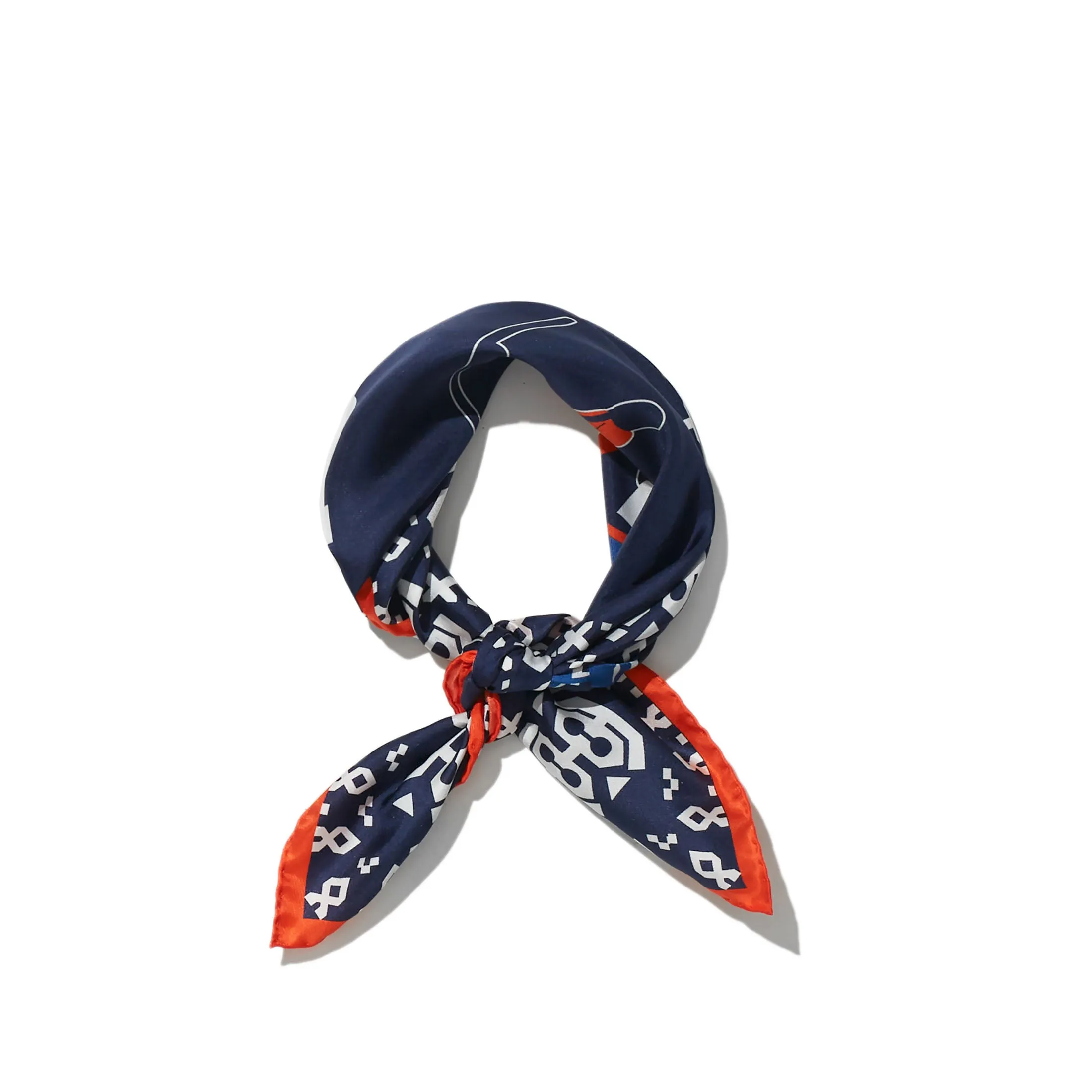 The Silk Mischa Après Ski Scarf - Navy sold by Kule product image thumbnail 2