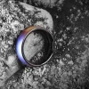 Ridge 6mm Rounded Ring Set - Burnt Titanium sold by The Ridge