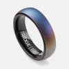 Ridge 6mm Rounded Ring Set - Burnt Titanium sold by The Ridge