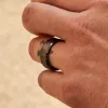Ridge 8mm Beveled Ring Set - Gunmetal sold by The Ridge