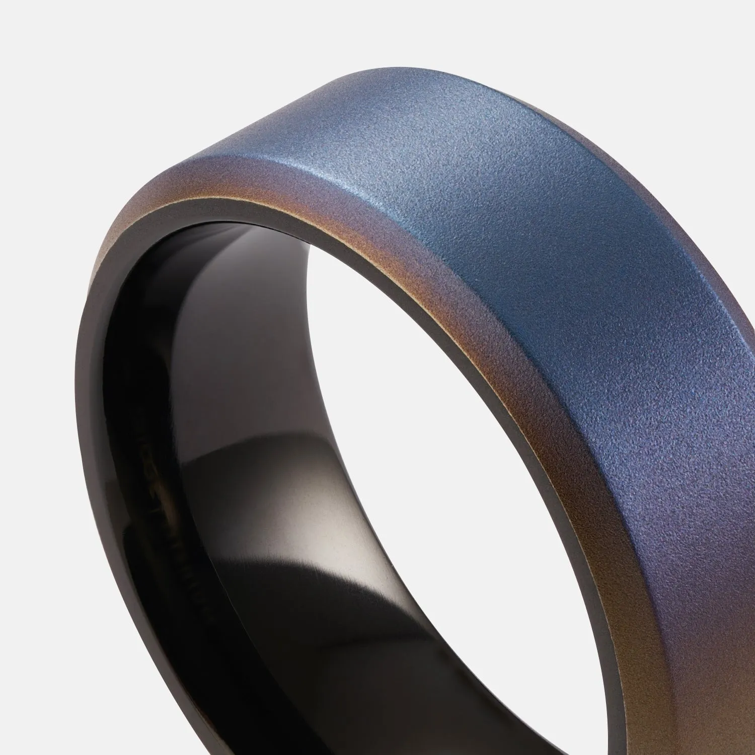 Ridge 8mm Beveled Ring Set - Burnt Titanium sold by The Ridge product image thumbnail 4