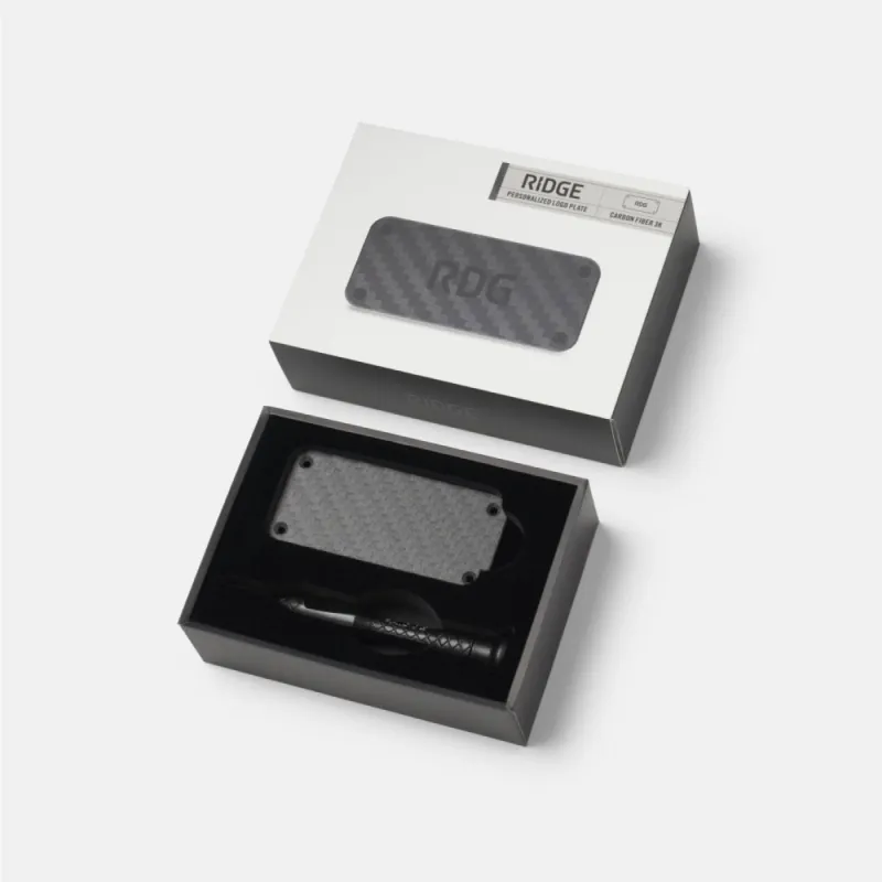 Personalized Logo Plate - Carbon Fiber 3k sold by The Ridge