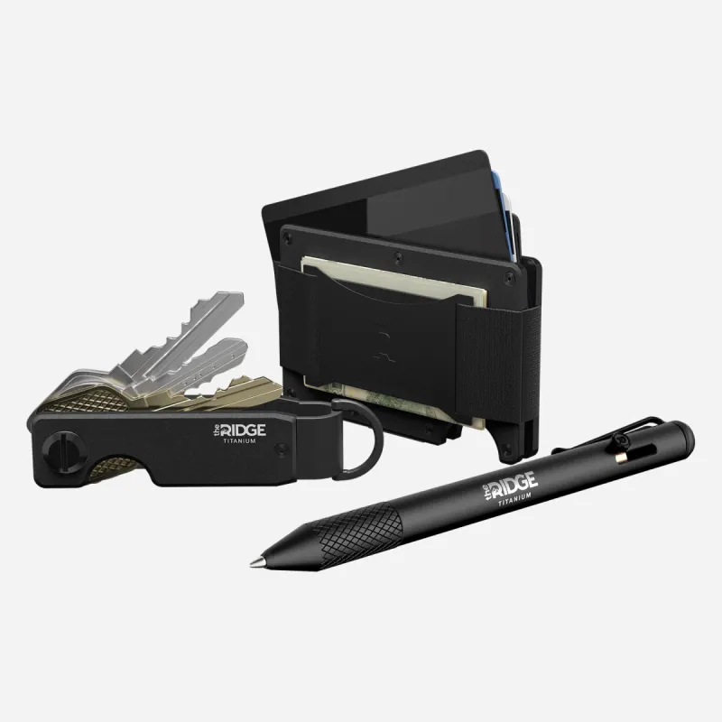 Daily Writer Kit - Matte Black Titanium sold by The Ridge