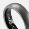 Ridge 6mm Rounded Ring Set - Stonewashed Titanium sold by The Ridge
