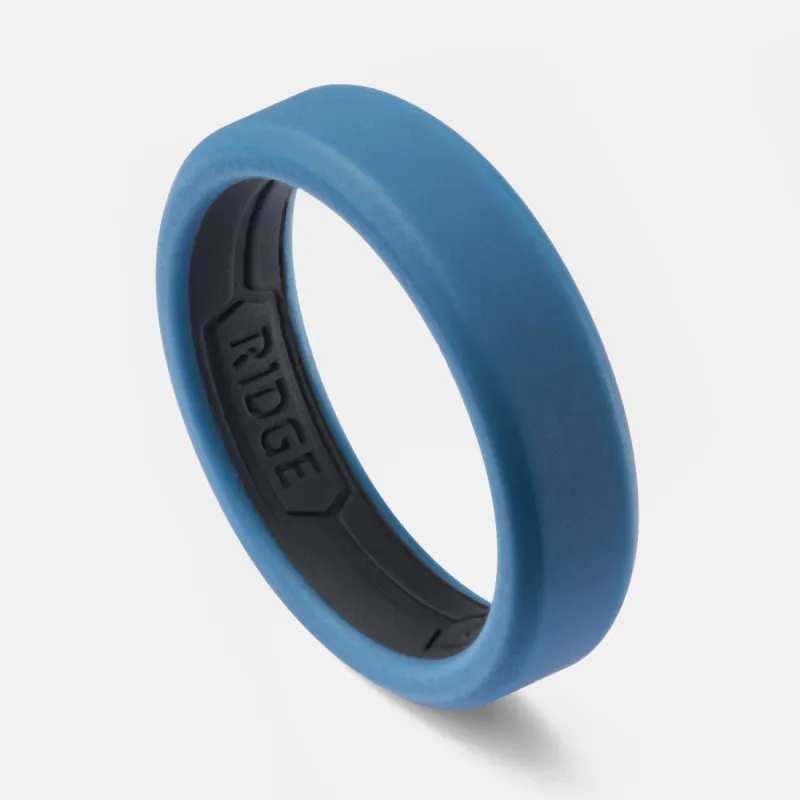 Ridge 6mm Silicone Ring Set - Alpine Navy sold by The Ridge