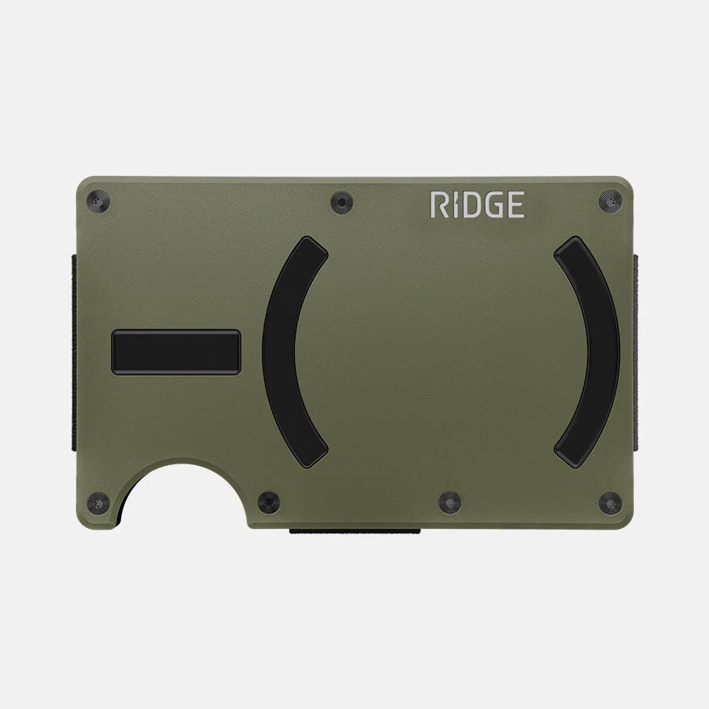 Ridge Wallet For MagSafe - Matte Olive sold by The Ridge