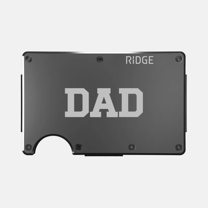 Ridge Wallet - DAD - Gunmetal   sold by The Ridge