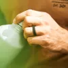 Ridge 6mm Silicone Ring Set - Royal Black sold by The Ridge