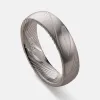 Ridge 6mm Rounded Ring Set - Damascus sold by The Ridge