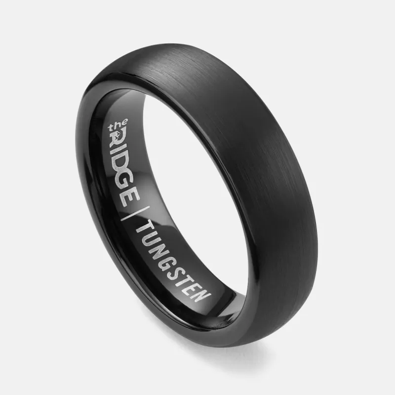 Ridge 6mm Rounded Ring Set - Royal Black sold by The Ridge