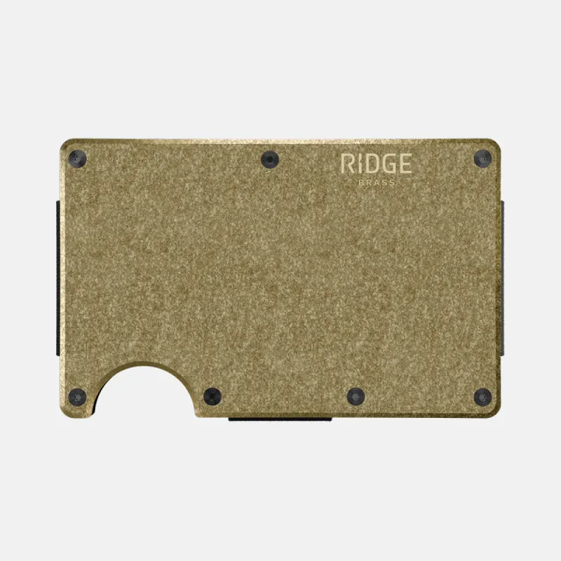 Ridge Wallet - Brass sold by The Ridge