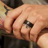 Ridge 8MM Beveled Ring Set - Carbon Fiber 3k sold by The Ridge
