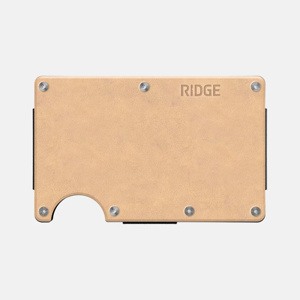 Ridge Wallet - Natural Leather sold by The Ridge