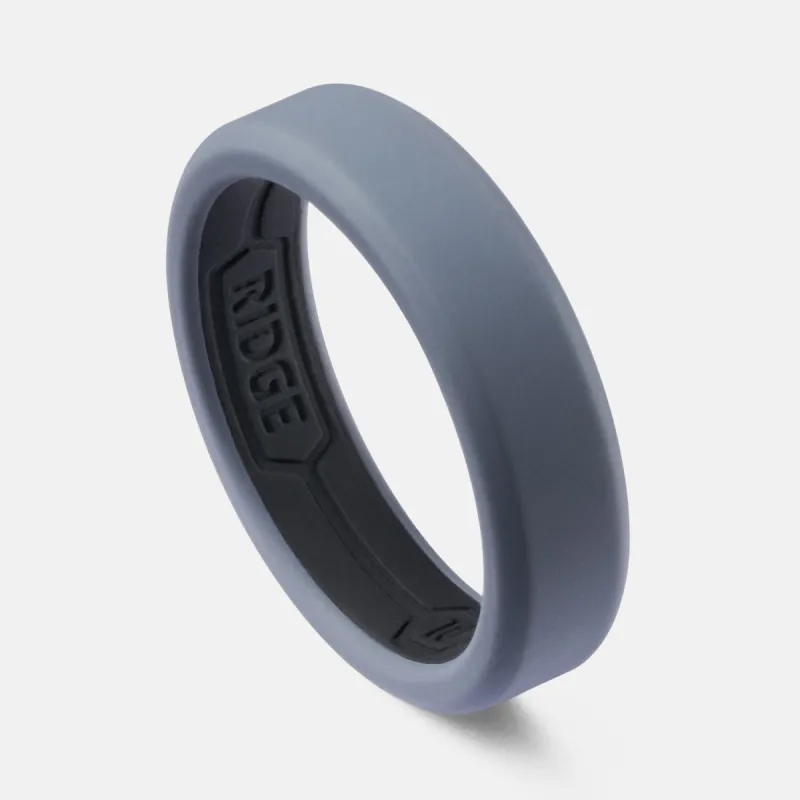 Ridge 6mm Silicone Ring Set - Gunmetal sold by The Ridge