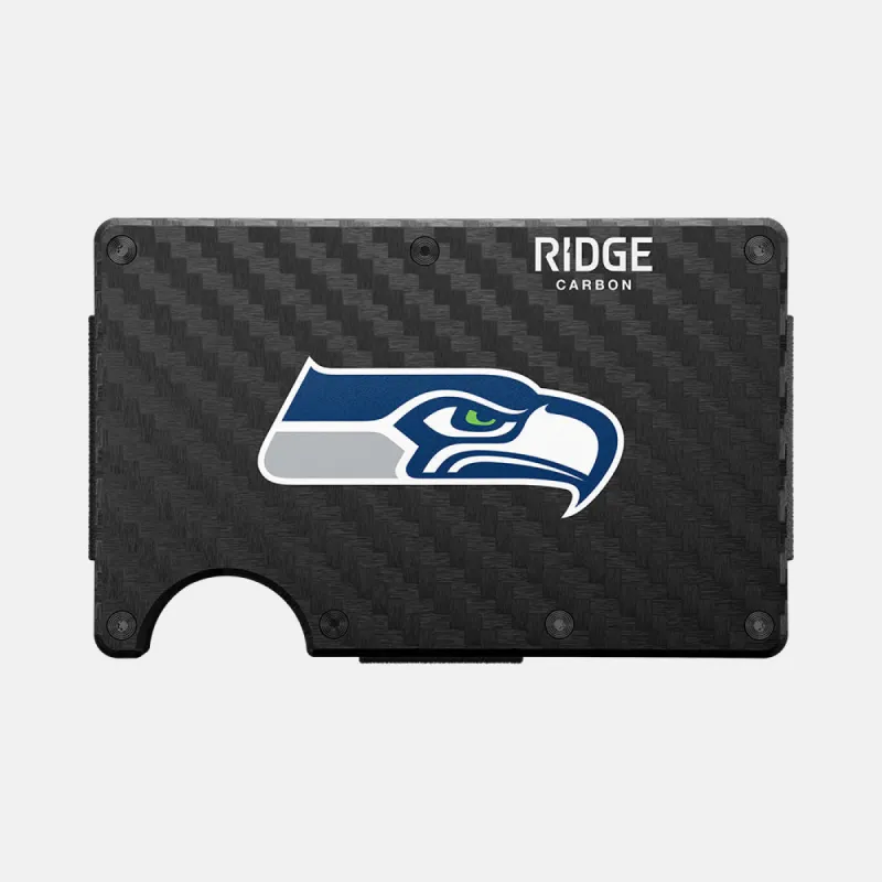 Ridge Wallet - Seattle Seahawks - Carbon Fiber 3k made by The Ridge
