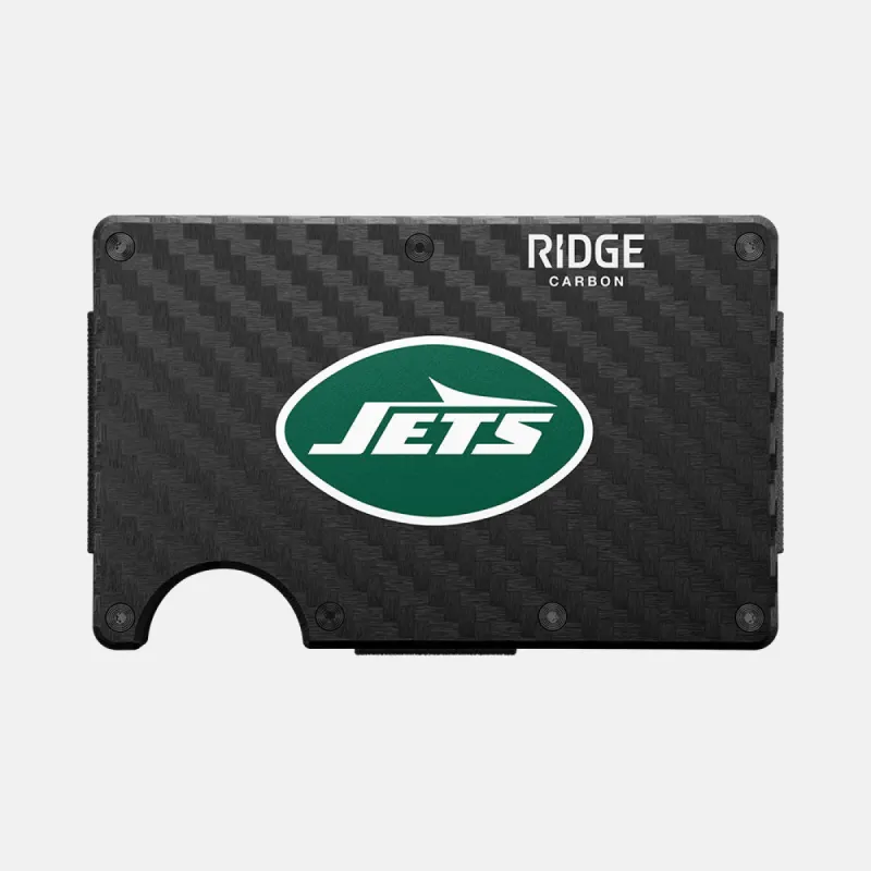 Ridge Wallet - New York Jets - Carbon Fiber 3k sold by The Ridge