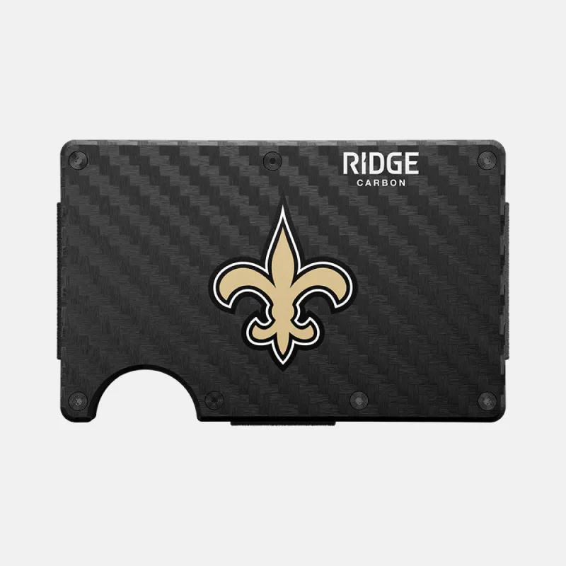 Ridge Wallet - New Orleans Saints - Carbon Fiber 3k sold by The Ridge